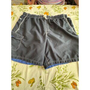 Speedo Mens XXL Swim Shorts With Mesh Lining Elastic Waist & Drawstring